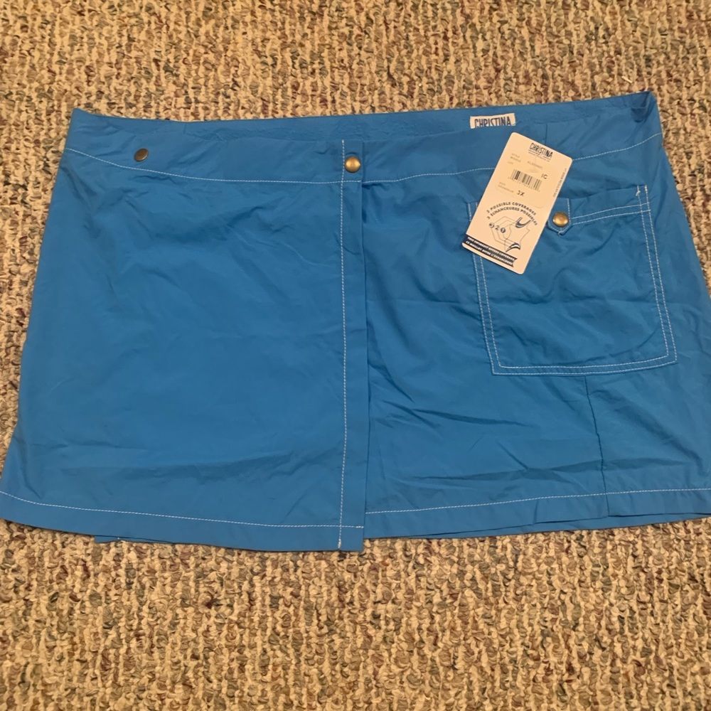 Blue Christina Skirted Swim Bottoms